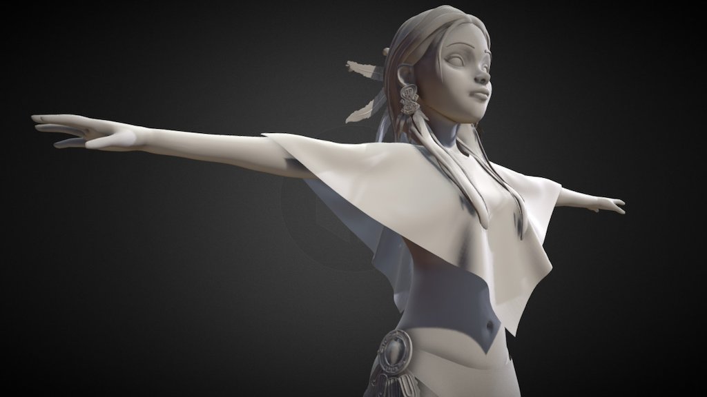 Stylized Female 3d model