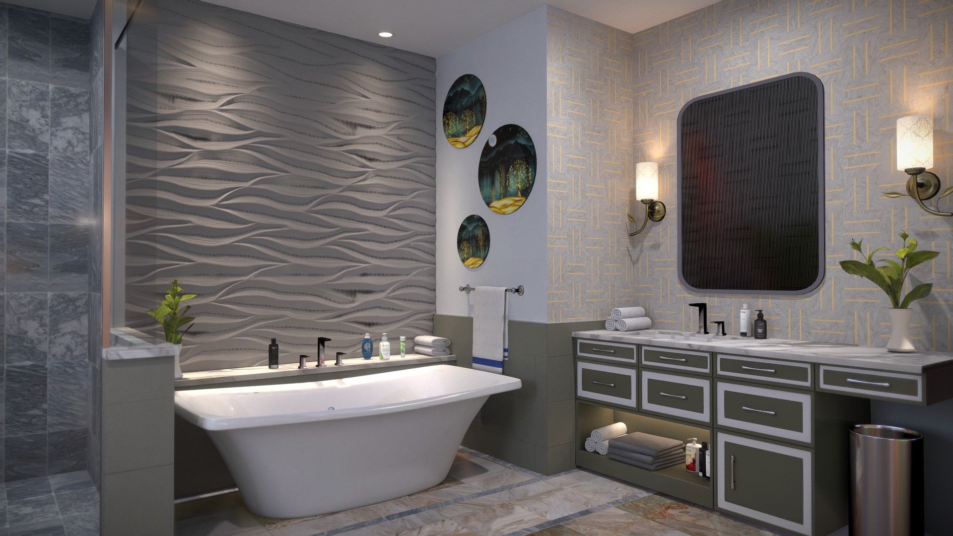 Bathroom Interior 3d model