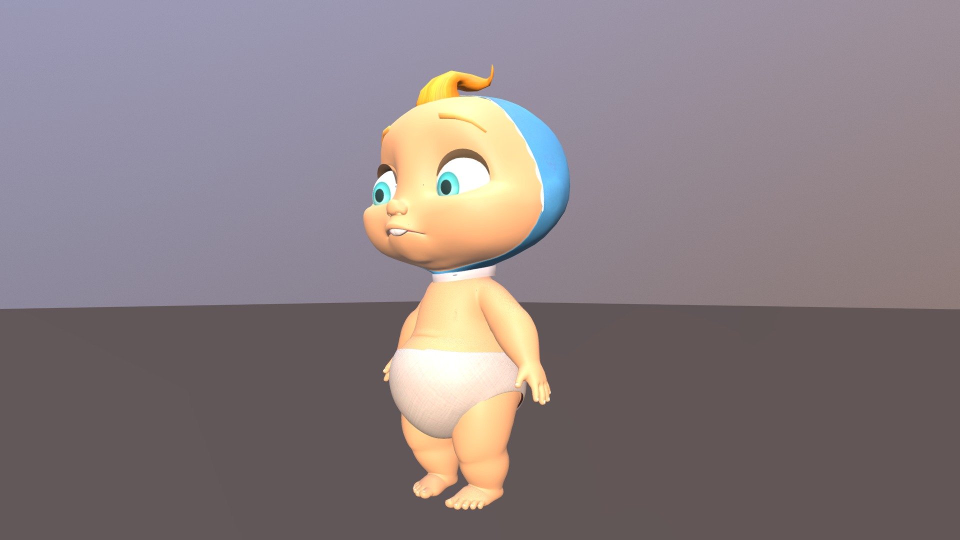 Agent Baby Adult Teddy Commando 3d model