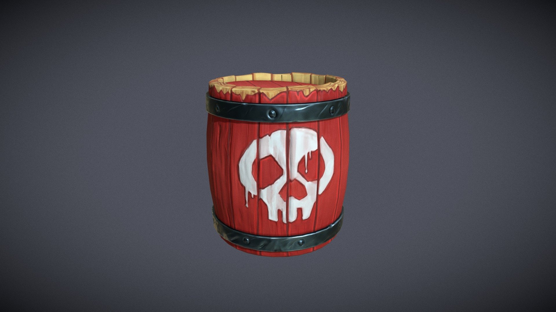 Explosive Barrel 3d model