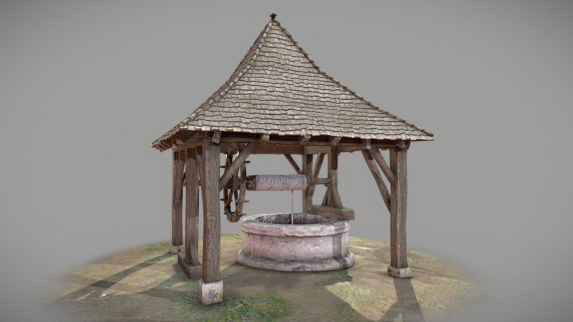 Puits Medieval / Medieval Well 3d model