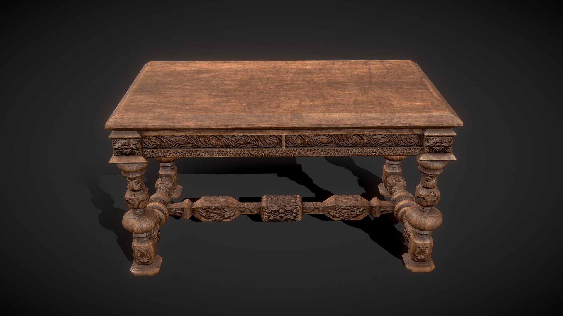 Vintage Table 3d model