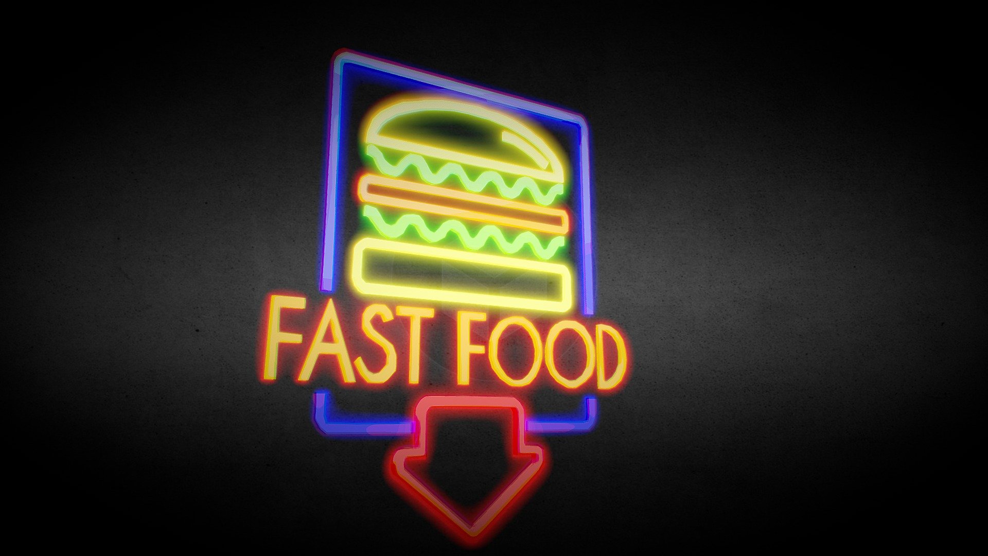 Neon Sign 3d model