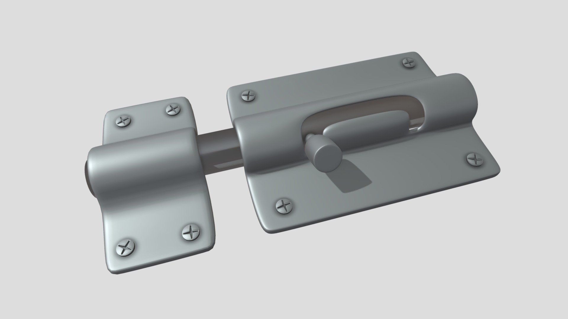 Door Latch Pestillo Puerta 3d model