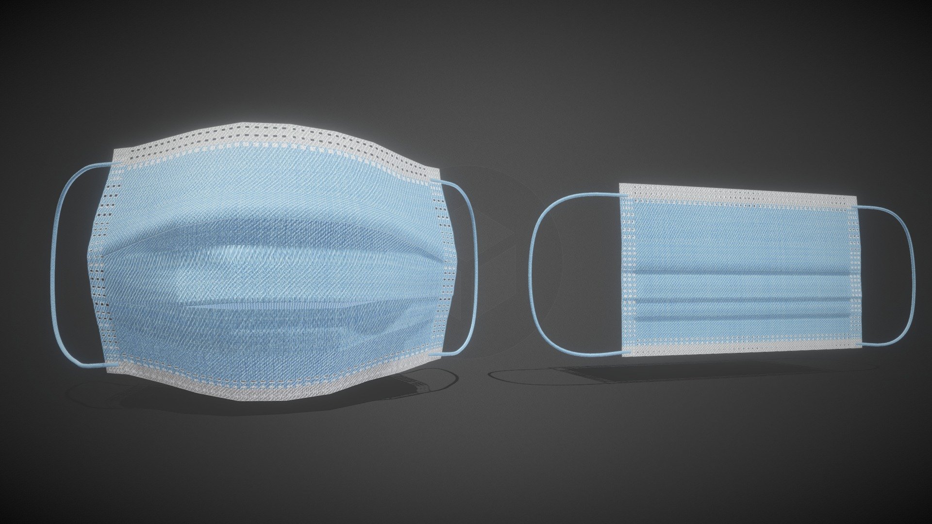 Disposable Medical Mask 3d model