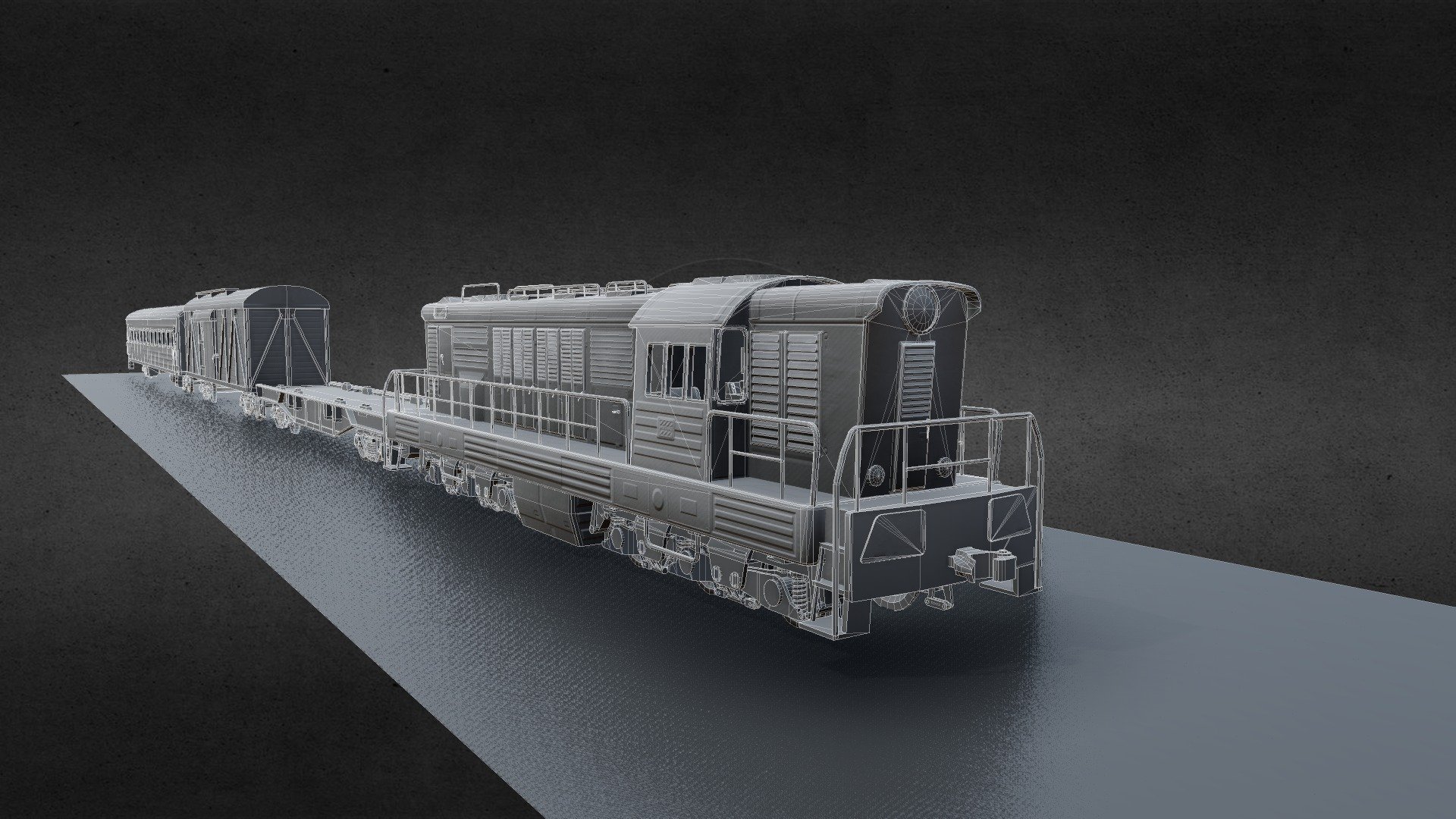 Train (ЧМЭЗ 4599) 3d model