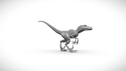 Velociraptor lowpoly