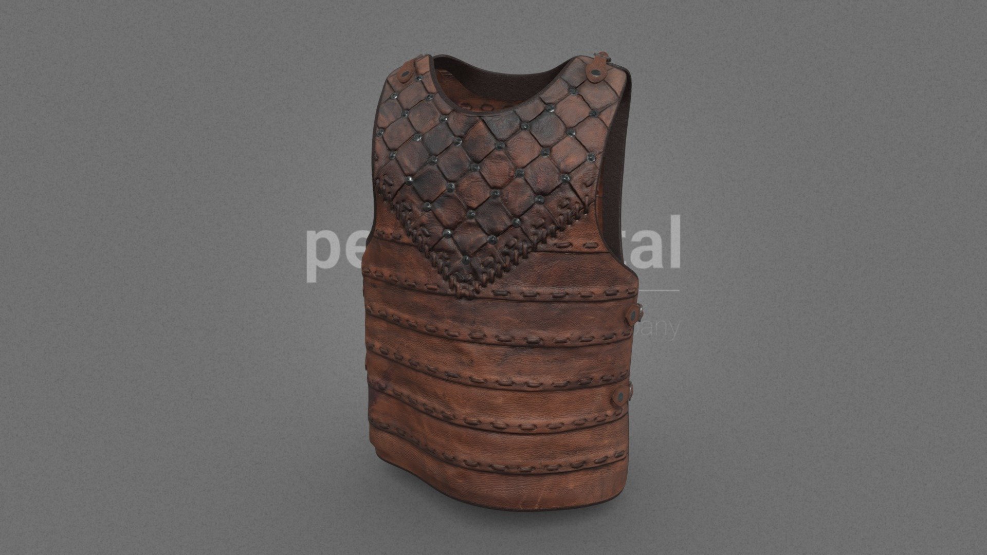 Leather Cuirass 06 3d model