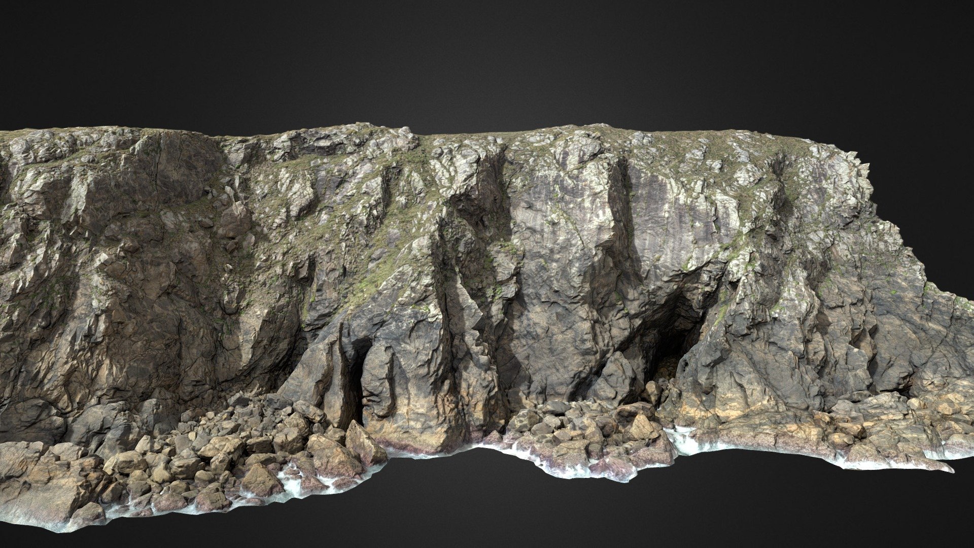 Big Coastal Cliff Scan E 3d model