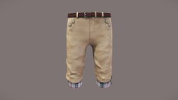 Mens Slim Fit Britpop Summer Short Pants