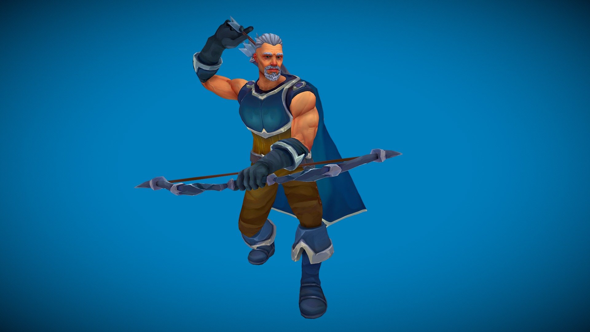 Stylized Human Male Archer(Outfit) 3d model