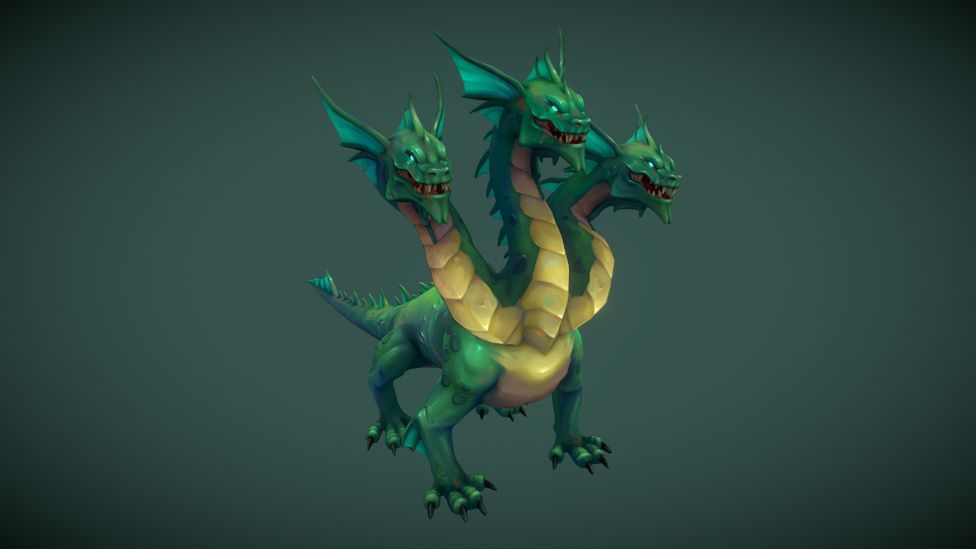 Stylized Hydra 3d model