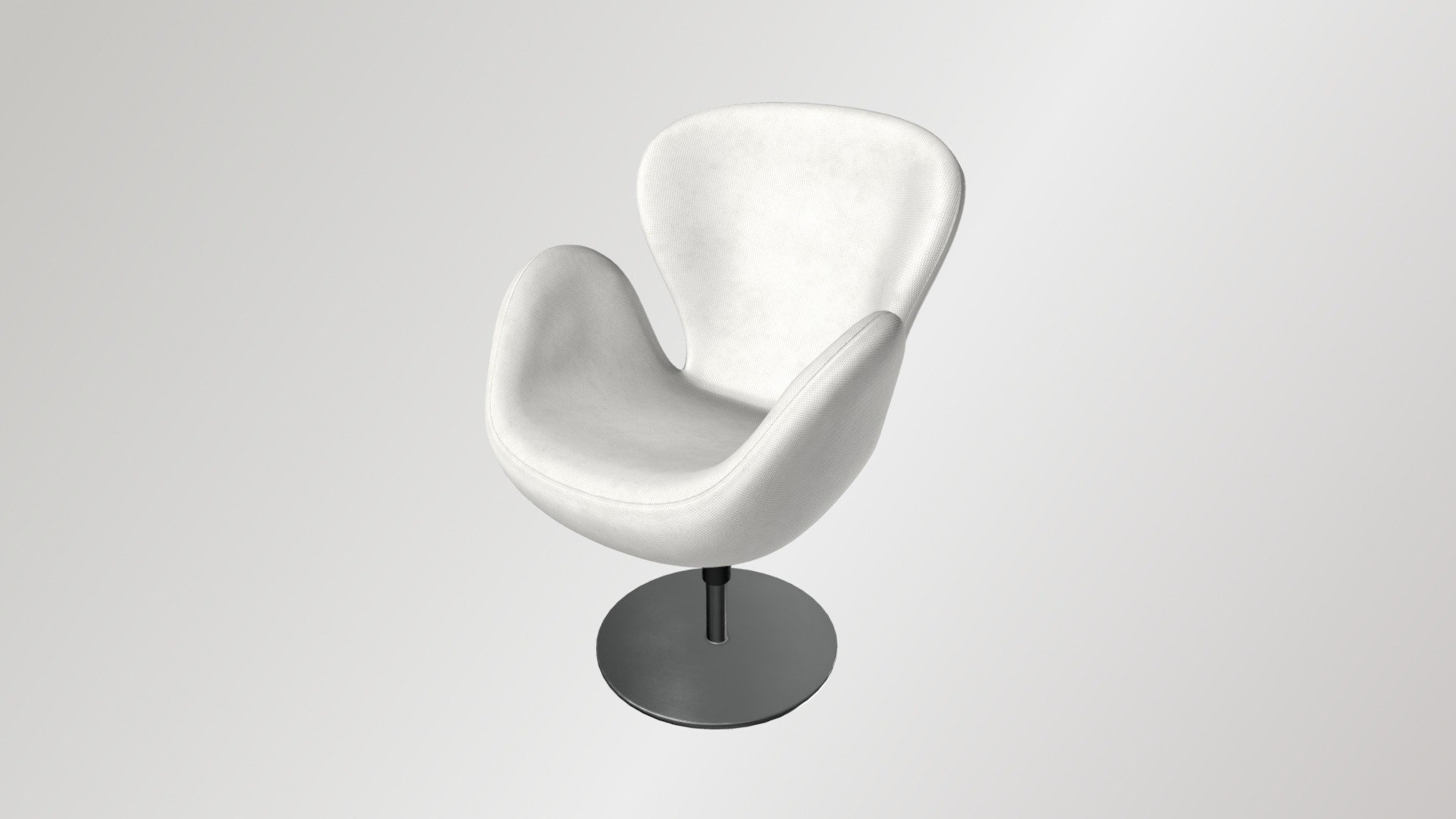 White Futuristic Chair 3d model