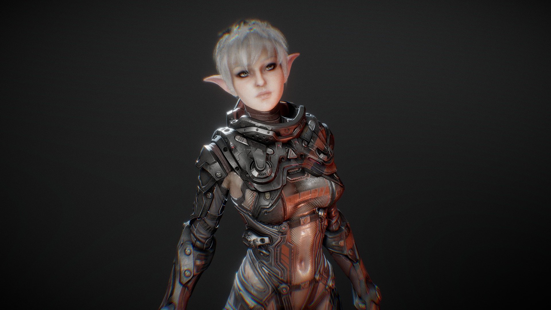 Space Elf 3d model