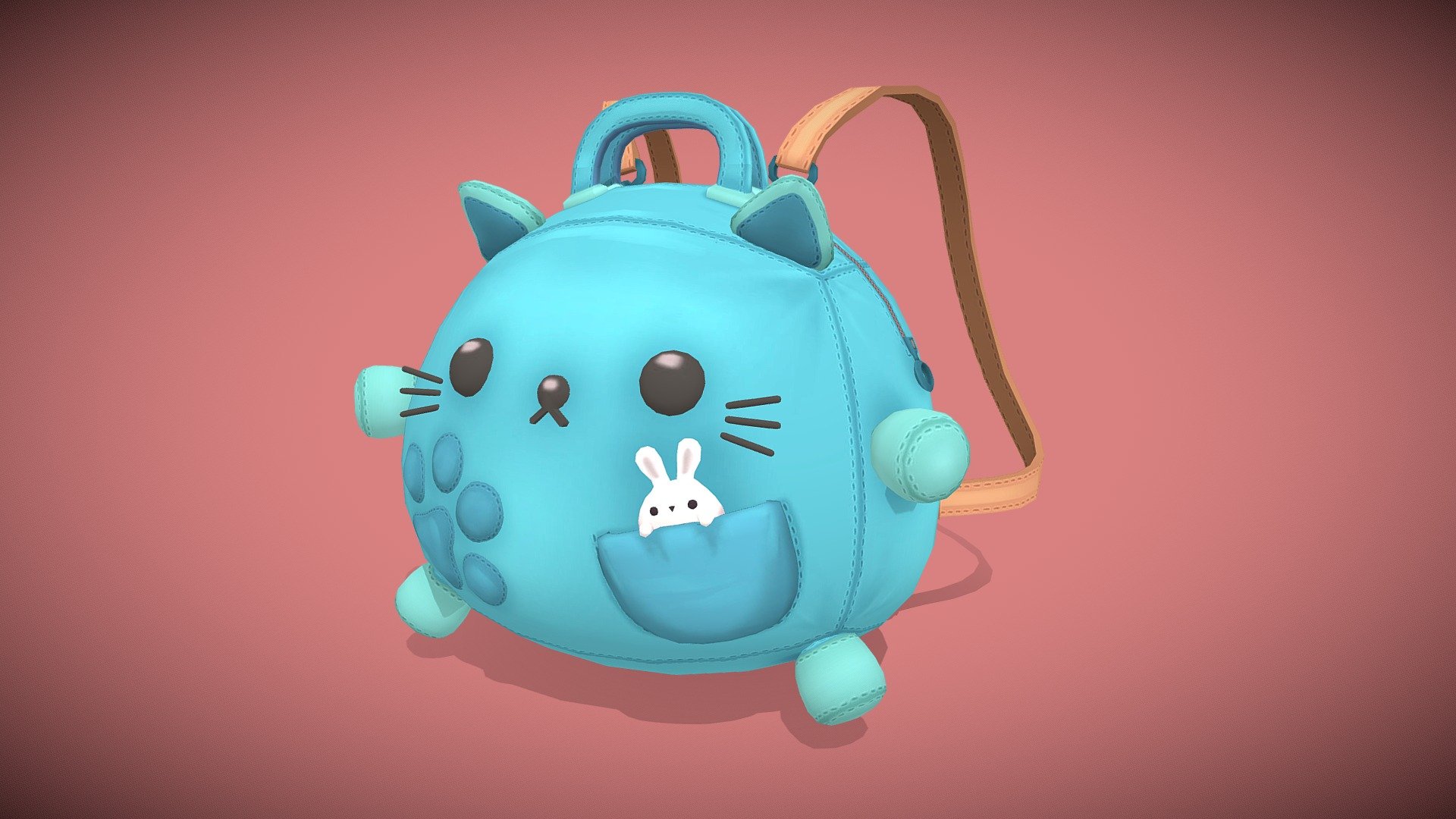 Paw Backpack 3d model