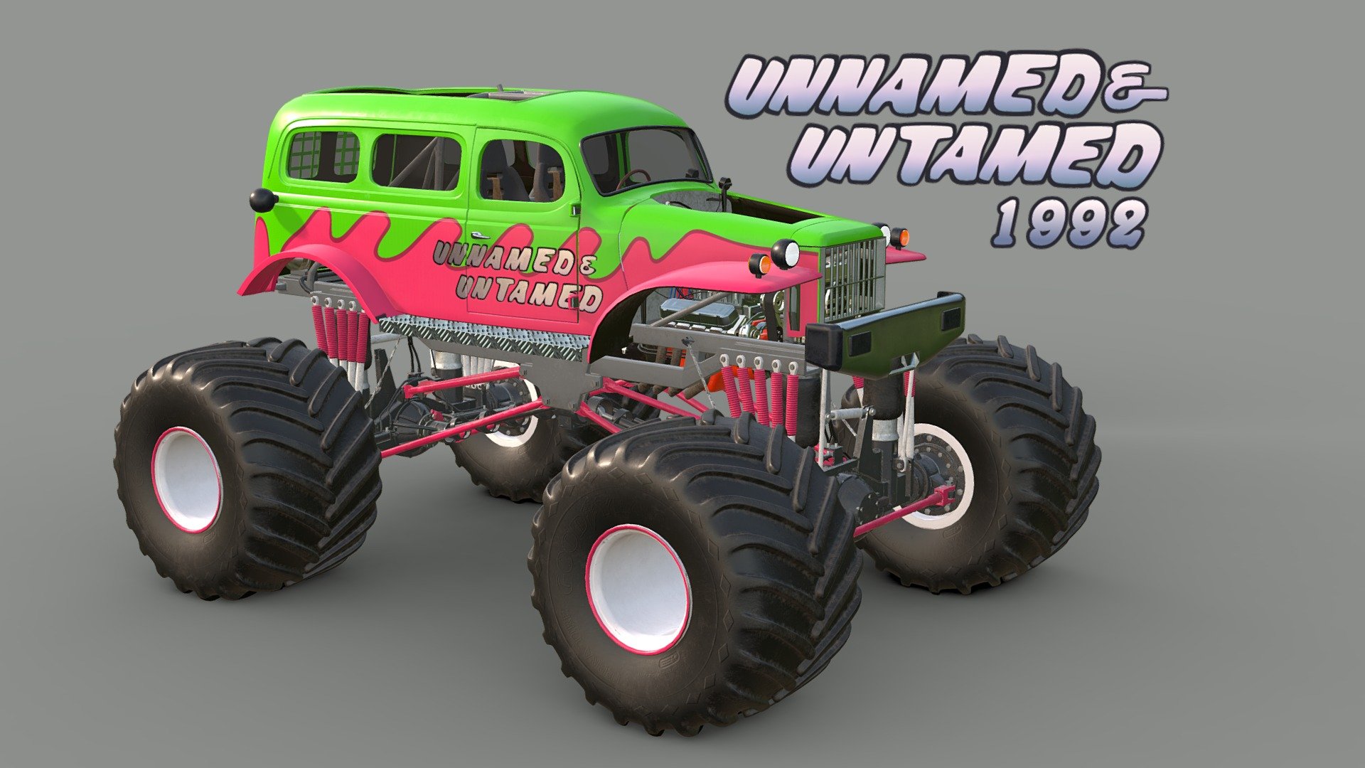 Unnamed and Untamed 92 Monster Truck 3d model