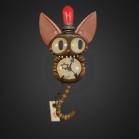 Wildstar cat clock