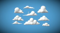 Cartoon clouds pack 1