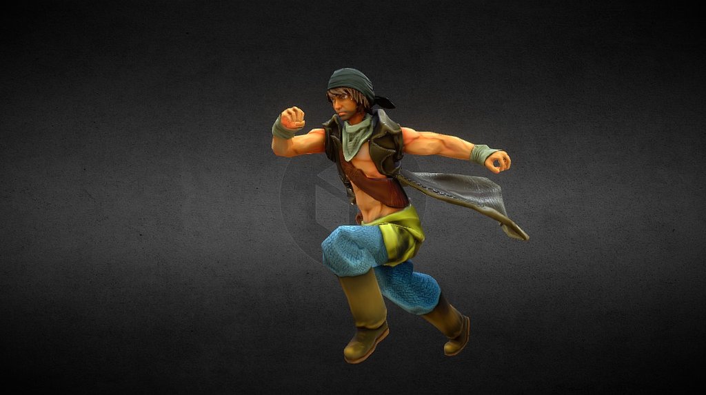 Pirate Posed 3d model