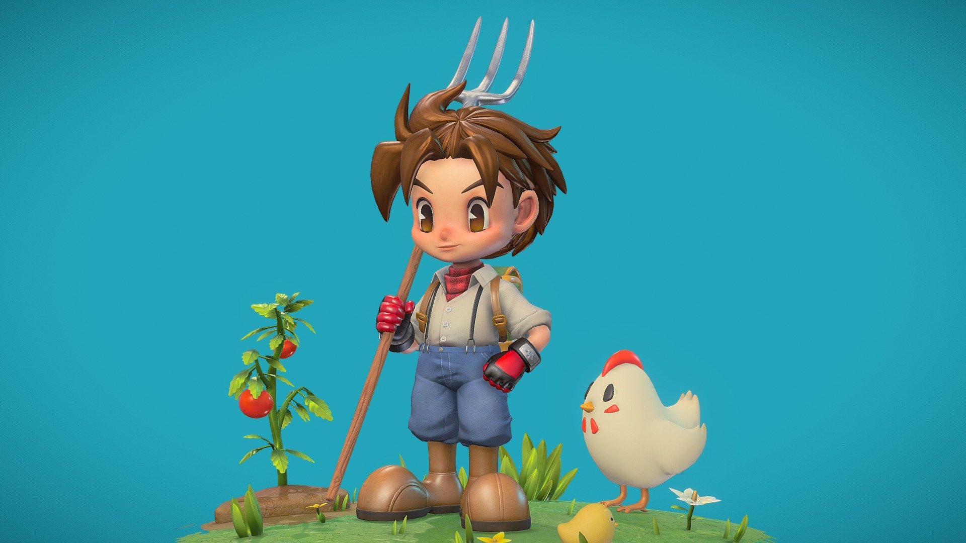 Harvest Moon A Wonderful Life 3d model