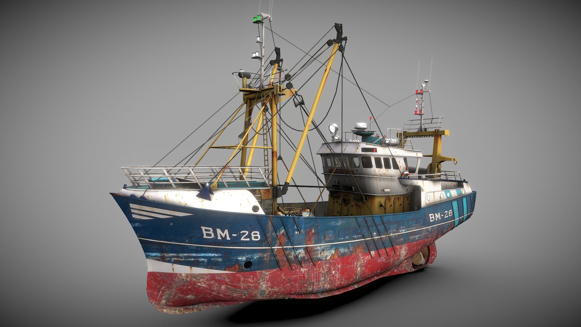 Trawler Sea Lady 3d model