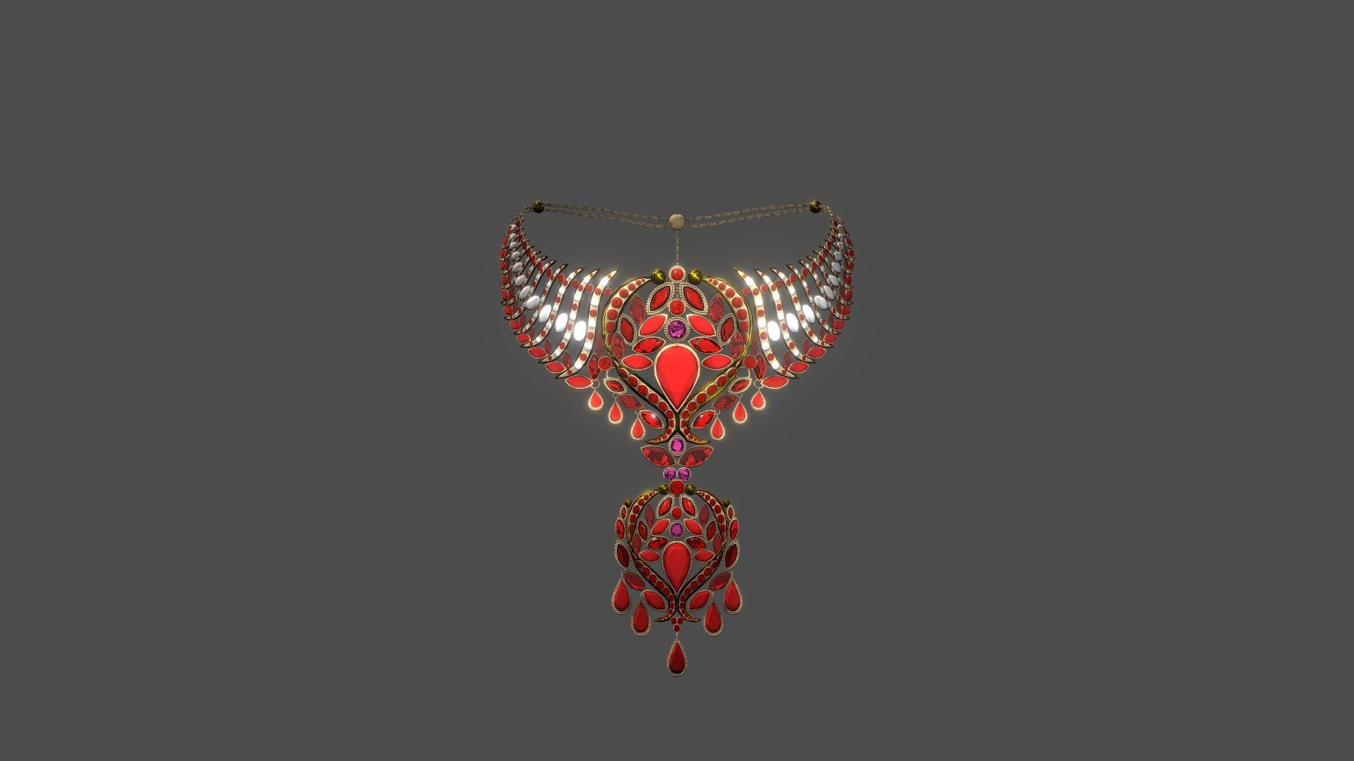 necklace 3d model