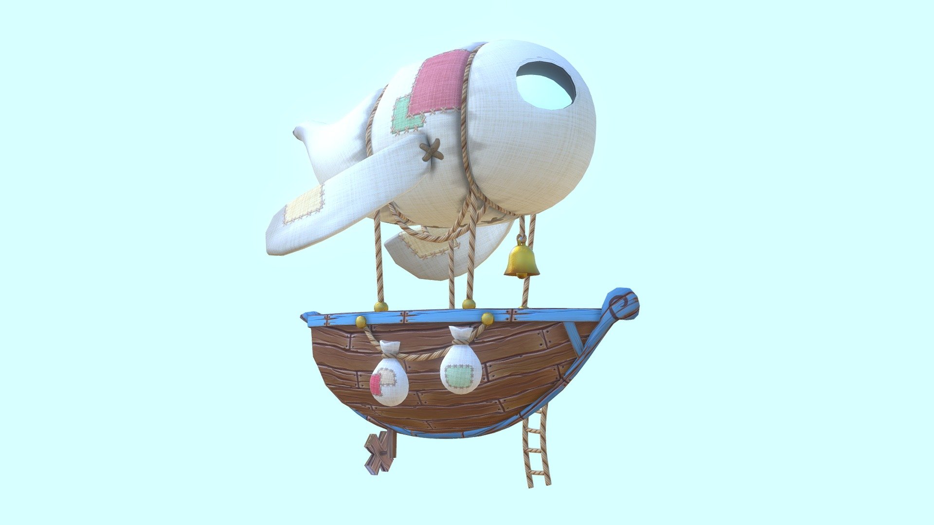 Boat of the Patchers 3d model