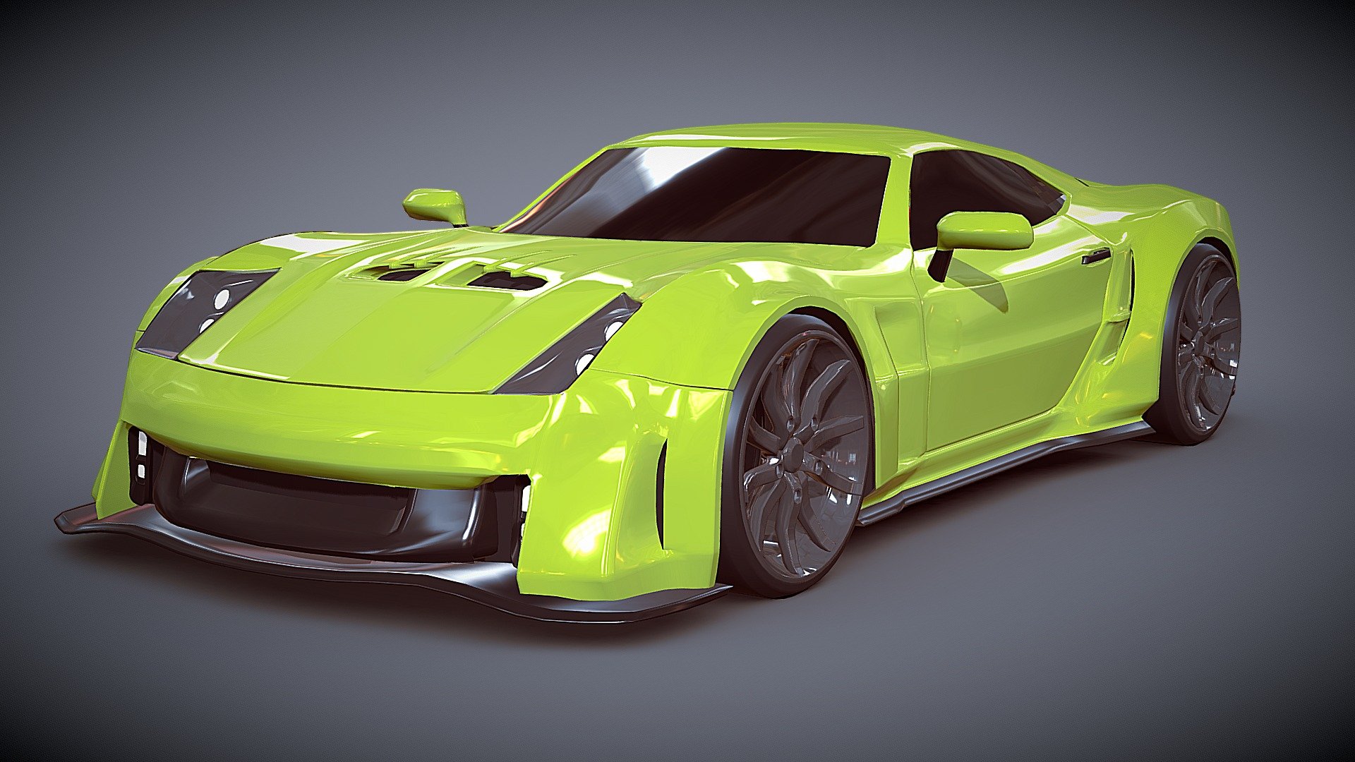 Racing car concept 3d model