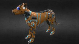 robot dog rengo orange