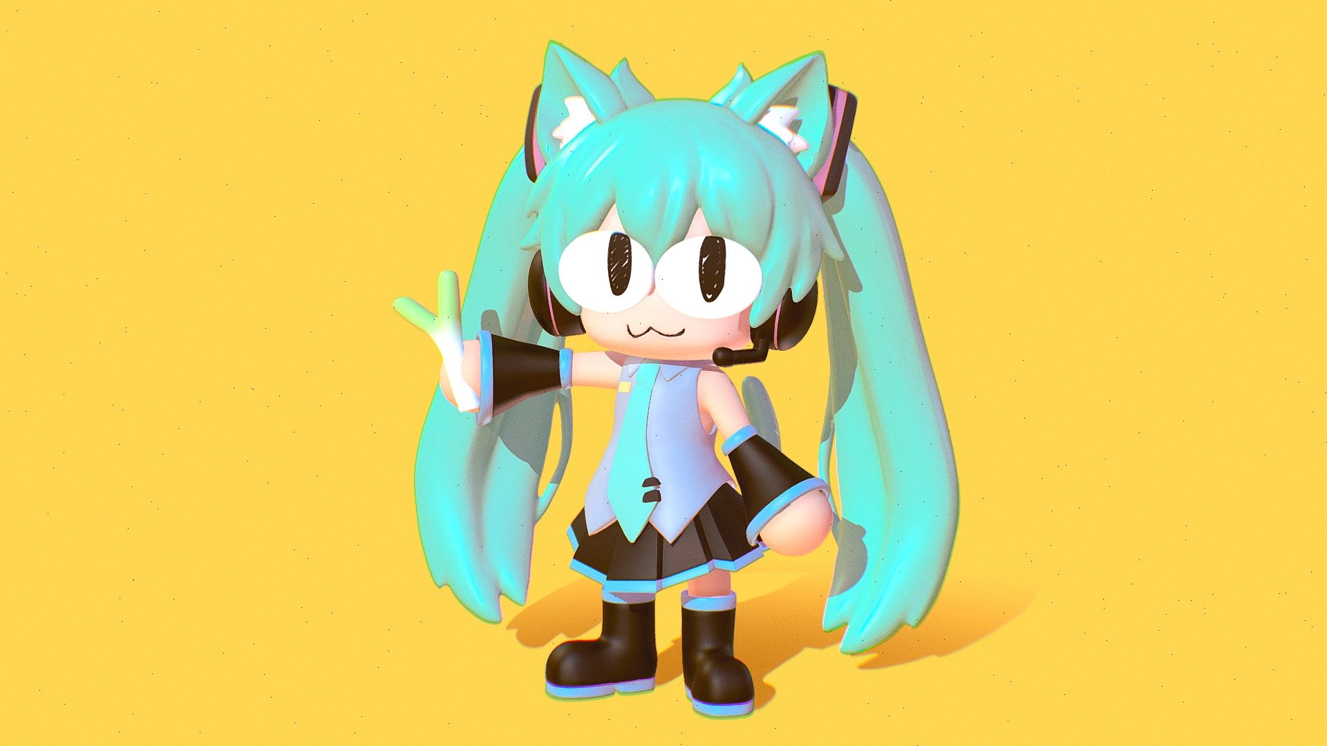 Miku Arc Figure 3d model