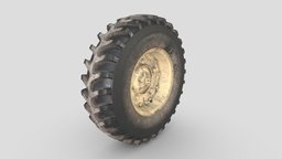 3d model-Schwimmwagen Wheel_Dark Yellow.