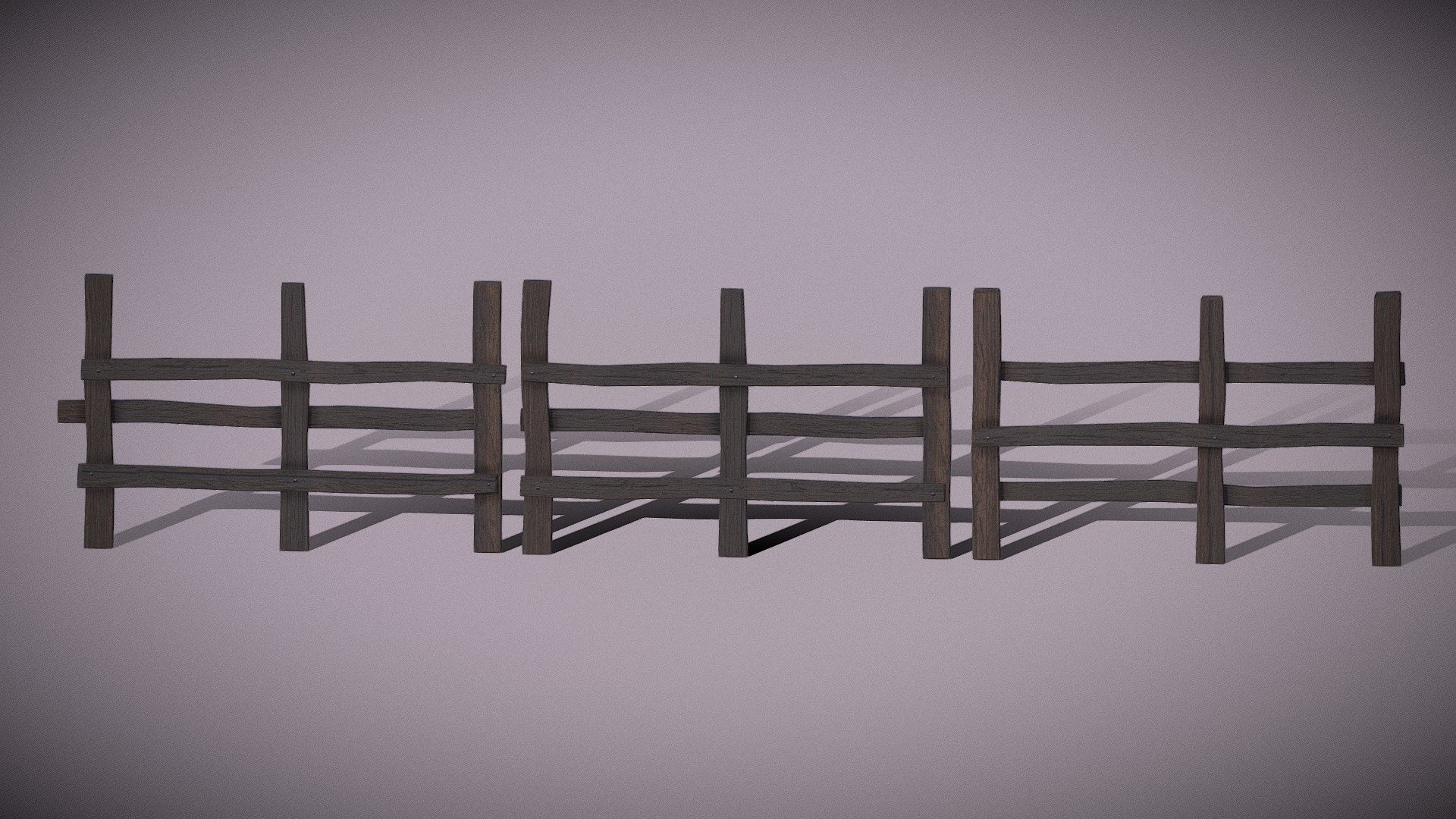 Old fence 3d model