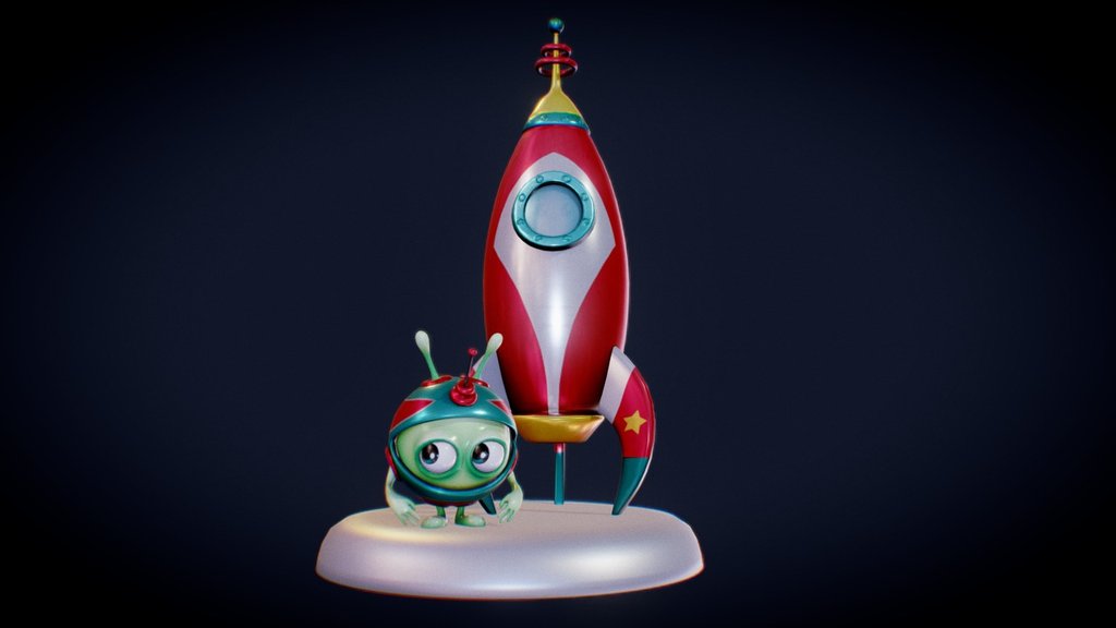 Little Alien 3d model