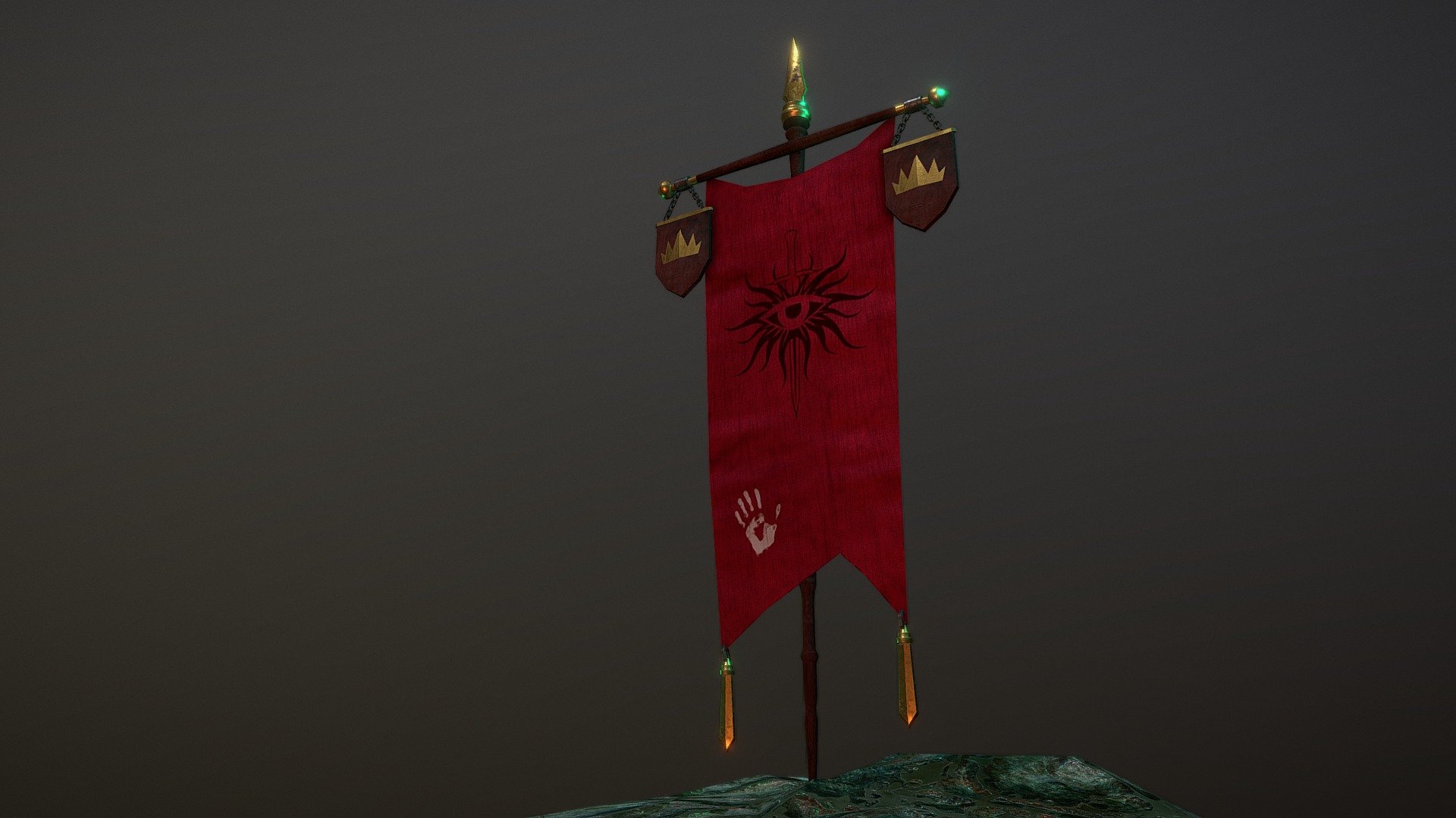 Dragon Age Inquisition Banner 3d model