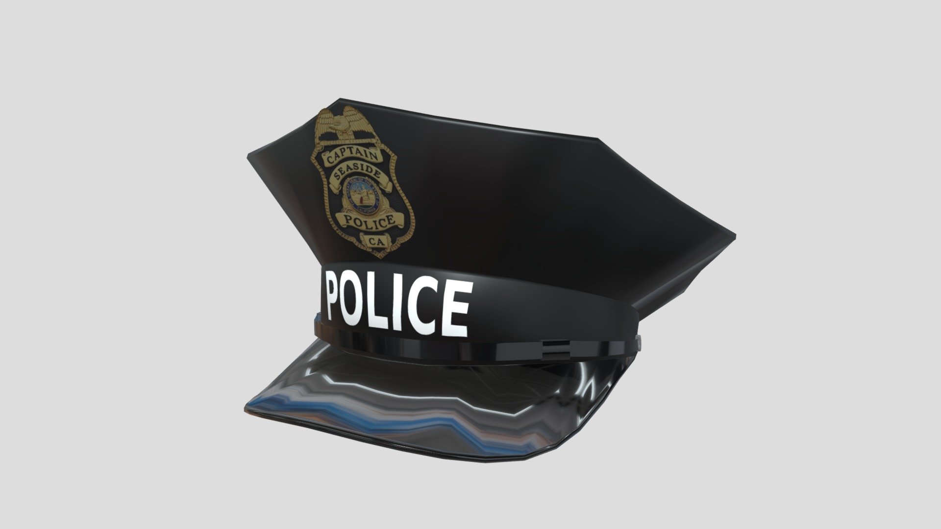 AmericanPoliceCap8 3d model