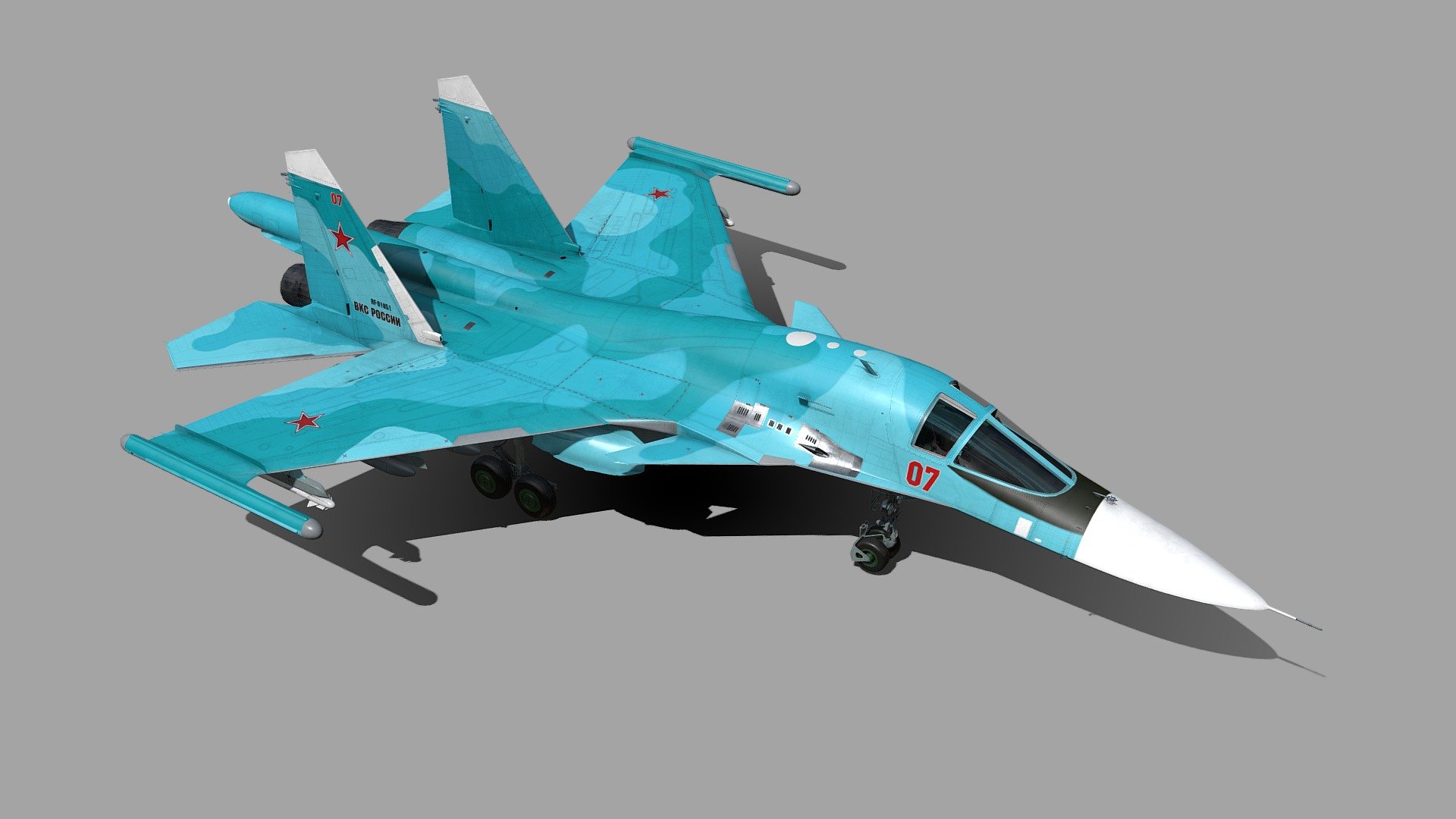 Sukhoi Su-34 Fullback 3d model