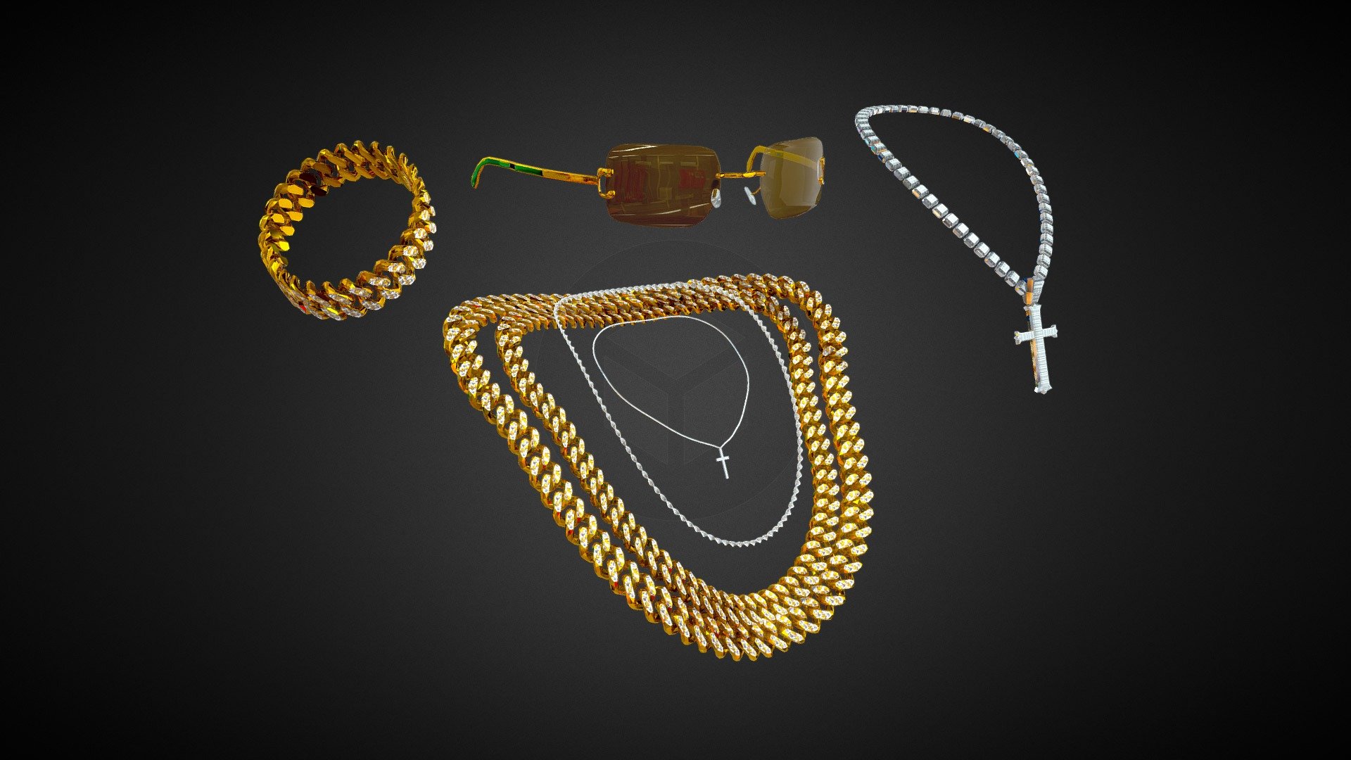 Jewelry Bundle 3d model