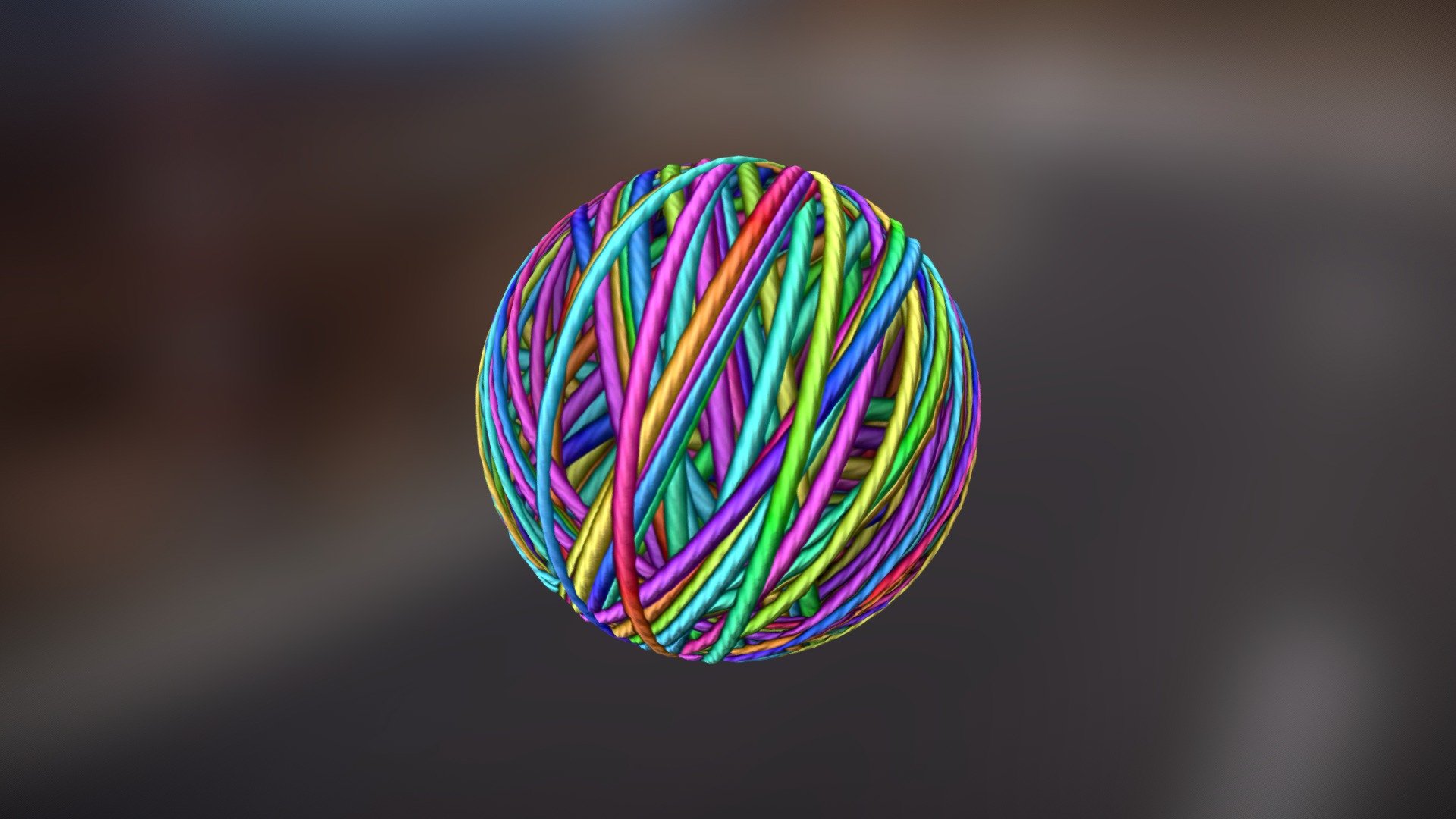 Yarn Ball 3d model