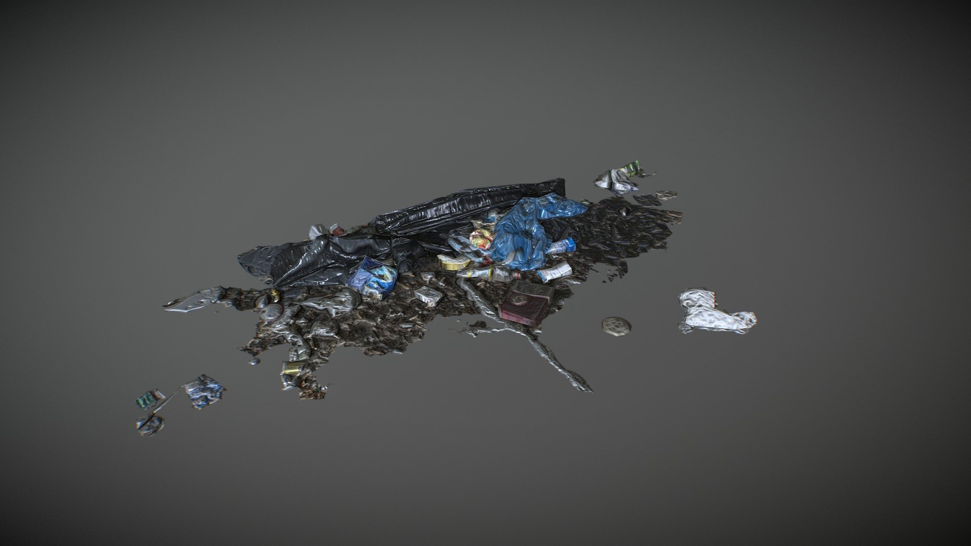 garbage heap 3d model