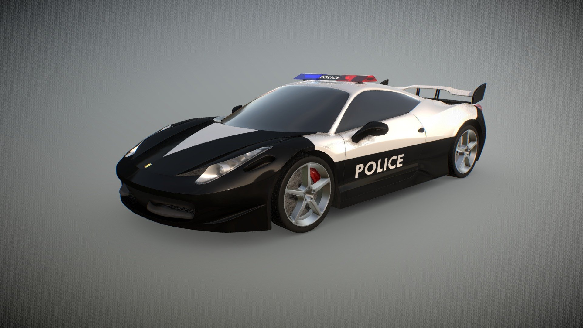 Ferrari Italia Police 3d model