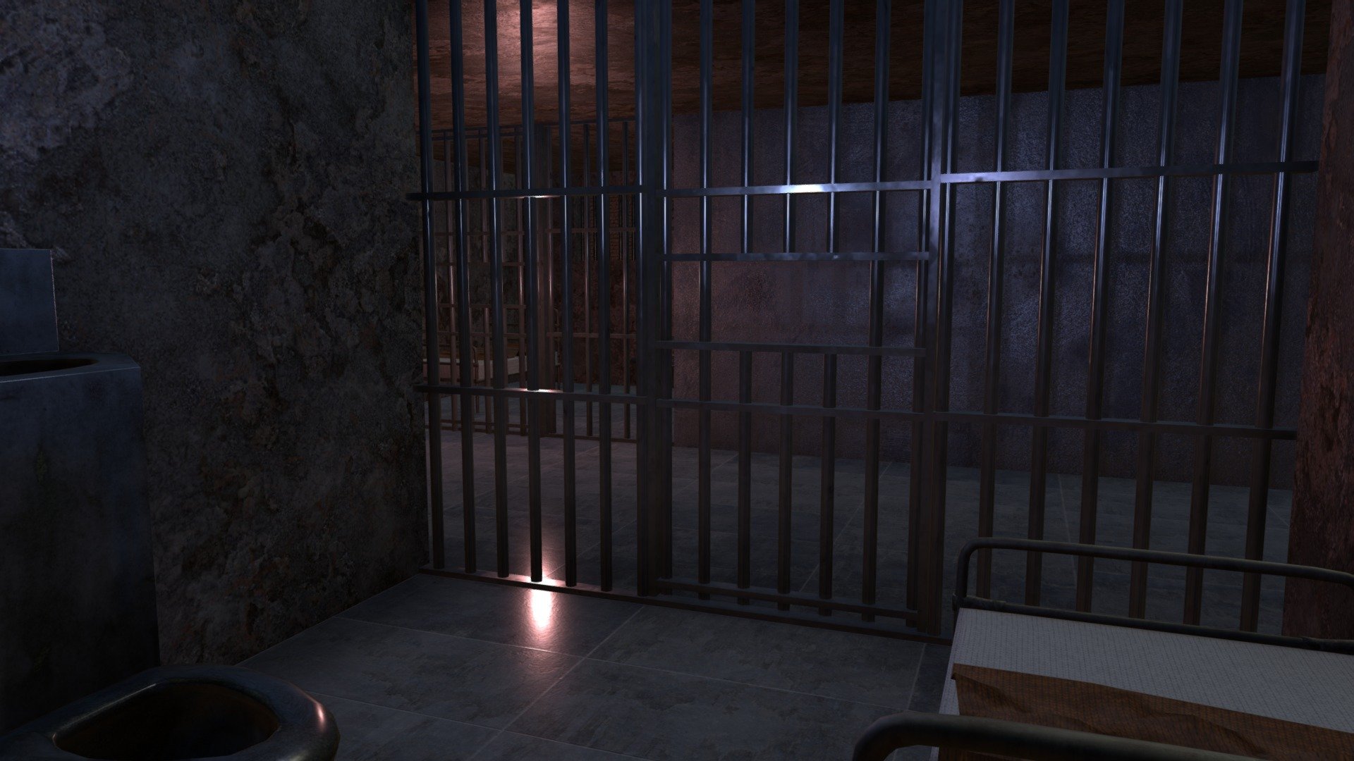 Prison Cell (VR) 3d model