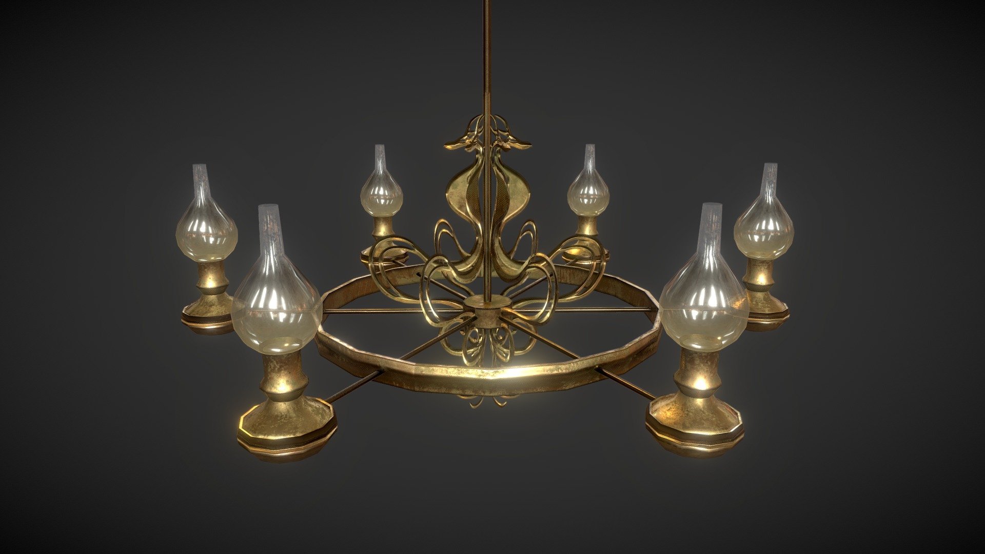 Vintage Chandelier 3d model