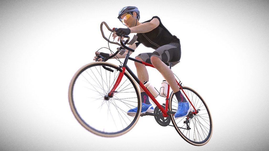 U.CR+ Wind Resistance Seamless Bicycle Clothing 3d model