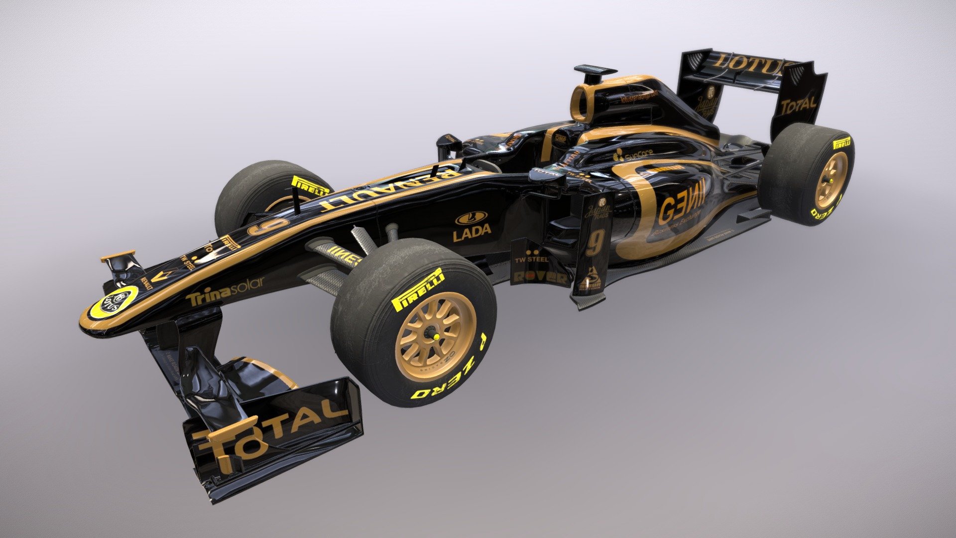 Lotus Renault F1 Car 3d model