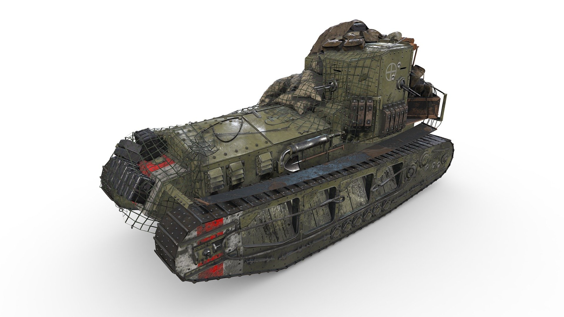 Medium Mark A "Whippet" tank 3d model