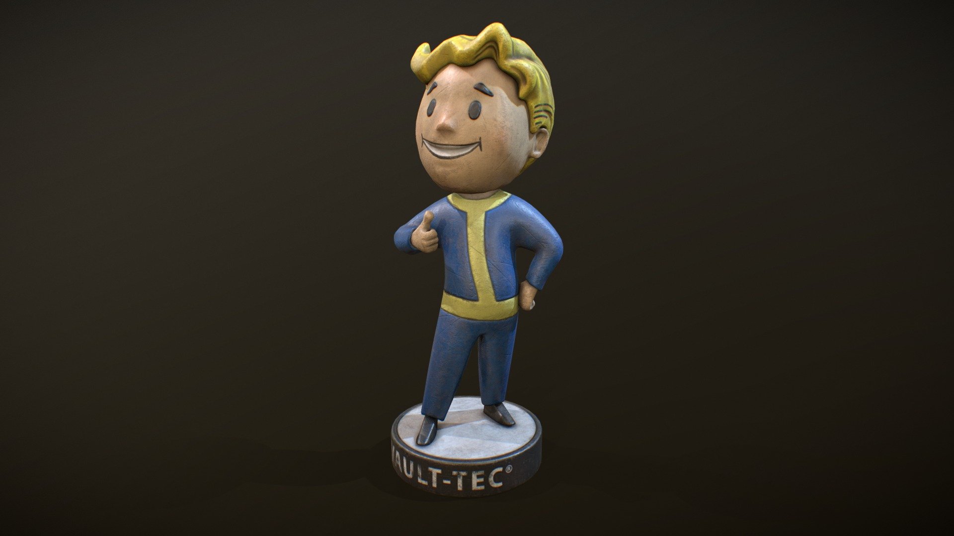 Vault Boy Charisma Bobblehead 3d model