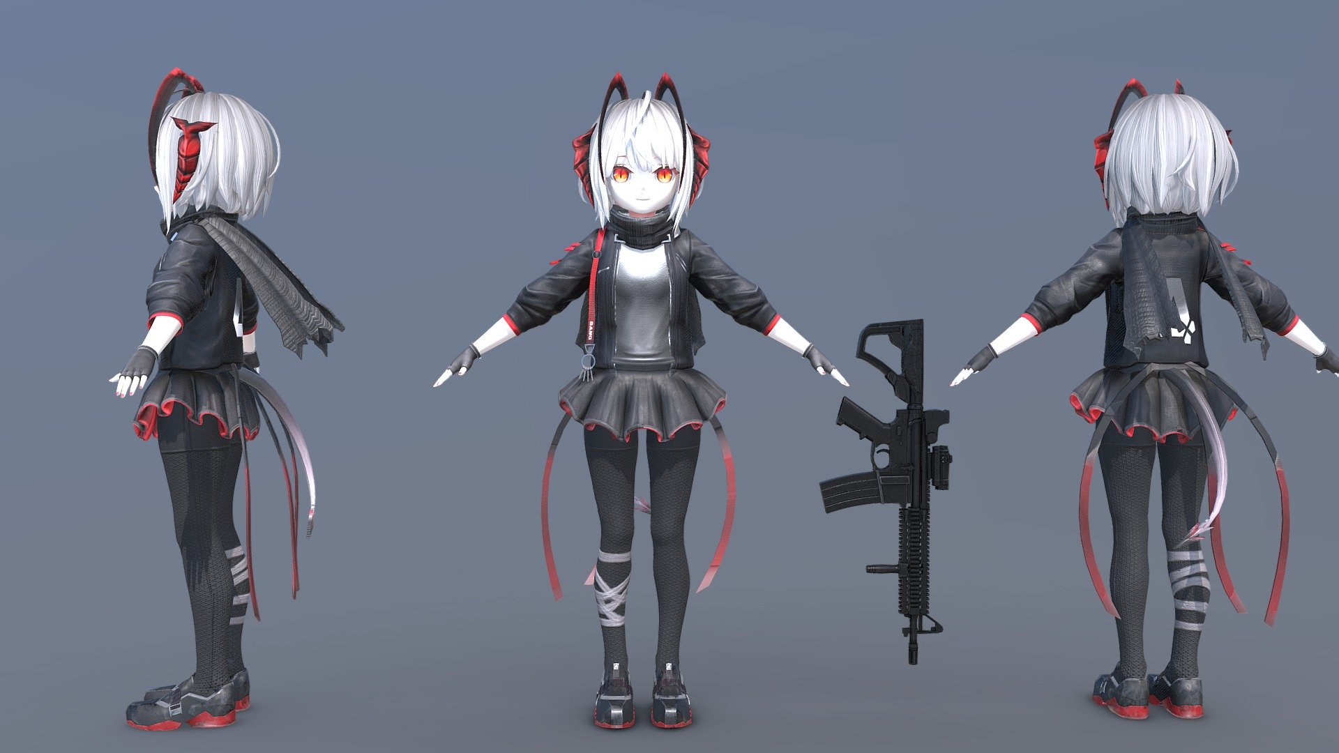 [Arknights] W (T-Pose) 3d model