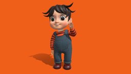 Hugo Cute Cartoon Boy Child