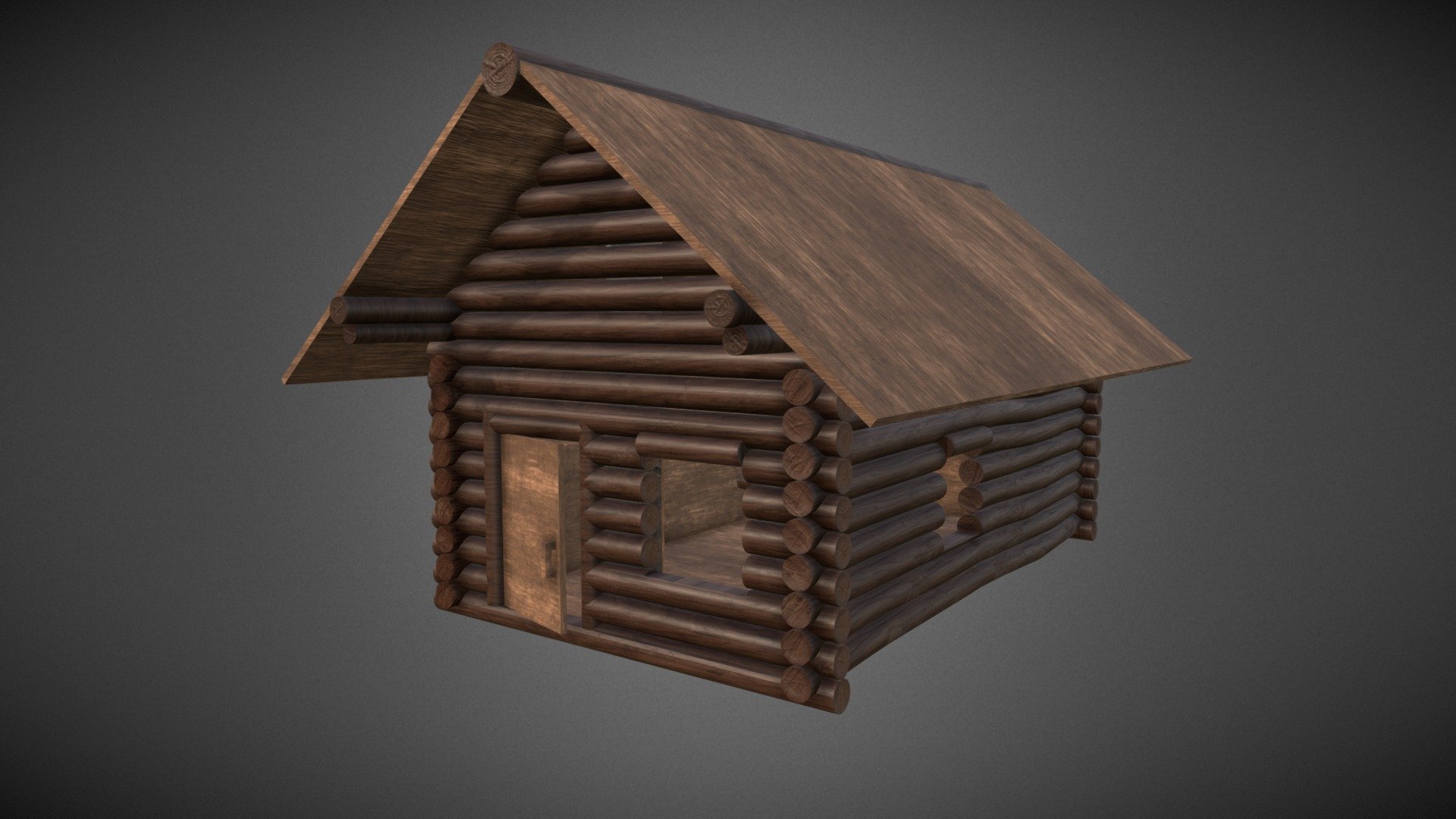 Log wood Cabin 3d model