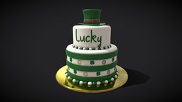 Lucky Tiered Clover Cake